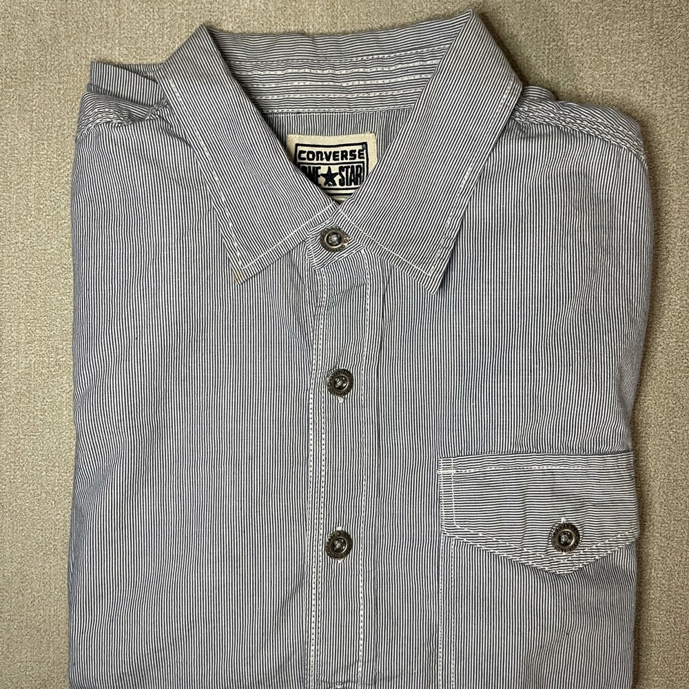 Converse striped dress shirt medium